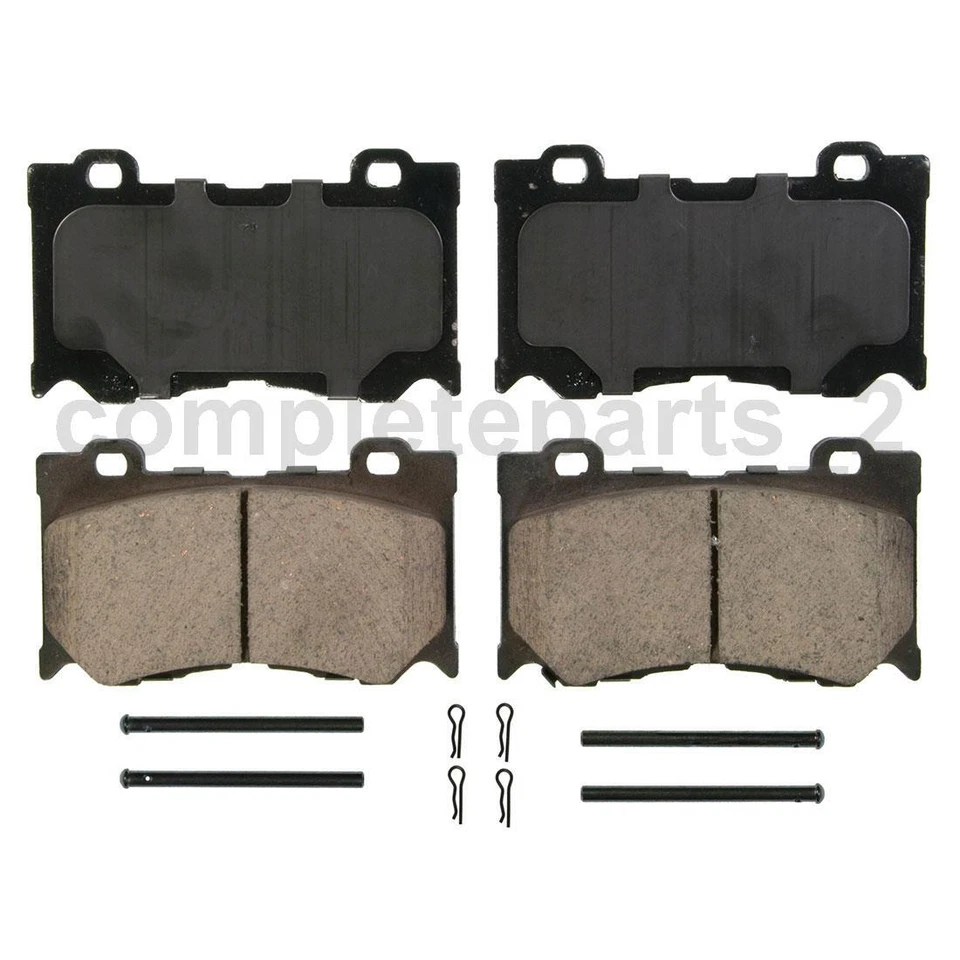 2 件前后刹车片套装停车制动鞋适用于 INFINITI FX50 5.0L — 第 4/4 张图片