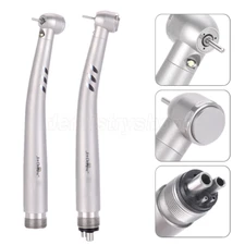 AZDENT Dental LED E-generator Fiber High Speed Handpiece Air Turbine 4/2Holes