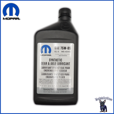 Gear Lubricant Synthetic SAE 75W-85 Synthetic OEM Mopar 68378949AA