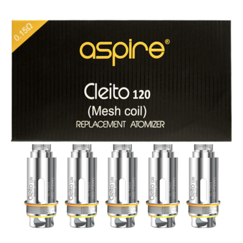 Aspire Cleito 120 Mesh Coil 0.15 Ohm 5 Pack Genuine Replacement Vape Coils New - Picture 1 of 1
