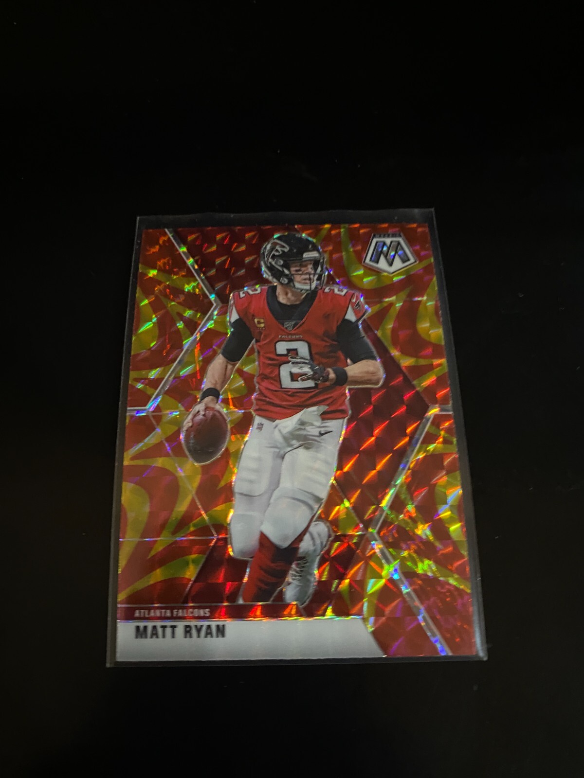 Matt Ryan 2020 Panini Mosaic Reactive Gold Prizm Falcons 14