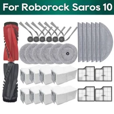 Parts For Roborock Saros 10 Vacuum Cleaner Main Side Brush Filter Dust Bag Mop