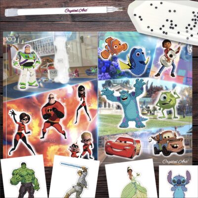 Disney 100 Kunst Sticker Einzeln - ALLE AUF LAGER! - Craft Buddy Crystal Diamond