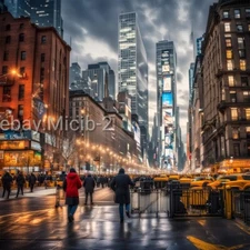 Digital Image Picture Photo Wallpaper Background AI Art of New York City