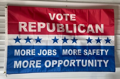 Bandiera Repubblicana USA 3x5 Piedi – Voto Rosso, Trump, Desantis – Bandiera Americana Con I Colori Rossi, Blu E Bianchi
