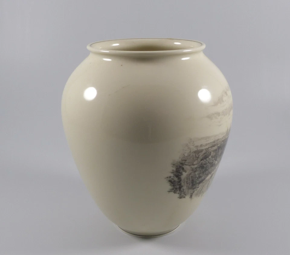 Fürstenberg Vase mit Ansicht von Alt Hannover um 1920 - Bild 4 von 4
