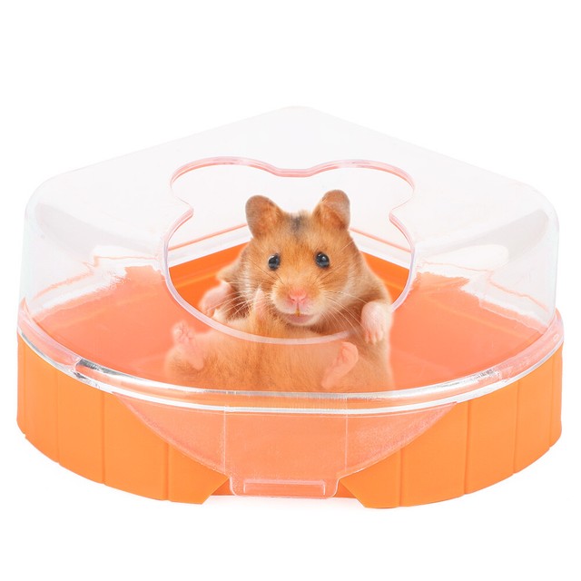 2pcs Pet Hamster Bathroom Bath Sand Room Bathtub Sauna Hamster Plastic