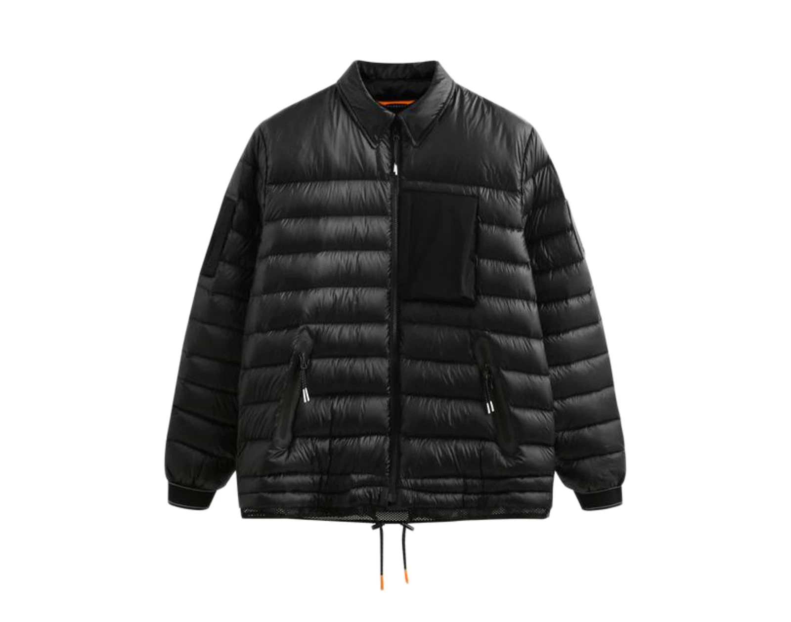 Coat Of Arms Light Weight Puffer Black Tie Dye Men's Jacket HO180088-BLK