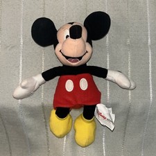 The Disney Store 2001 Mickey Mouse 9" Plush Soft Toy Stuffed Animal