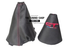 Schaltsack + Handbremsmanchette Für Renault Megane MK3 Leder "GT France" Rot