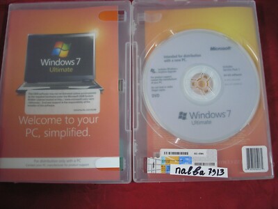 MS Microsoft Windows 7 Ultimate 64 bit x64 DVD w/SP1 Full English Ver. =SEALED=