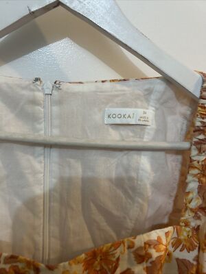 kookai chianti linen dress sz 34 (h6 Australia