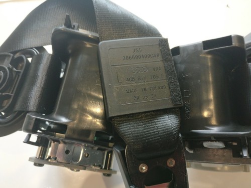 PAR DE CINTURONES DE SEGURIDAD DELANTEROS IZQUIERDO + DERECHO AUDI A6 C7 4G A7 2012-2018 ORIGINALES NUEVOS - Imagen 4 de 4