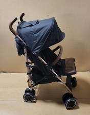 Ickle Bubba Discovery Stroller-Black on Rose Gold.