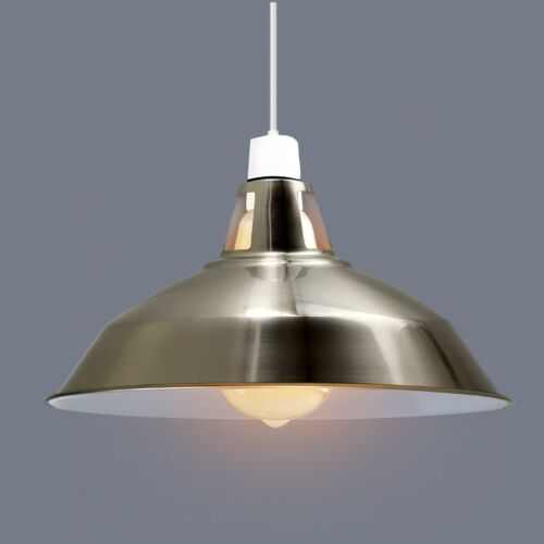 Vintage Metal Lamp Shade Ceiling Light Shades Retro Lampshade Easy Fit Pendant - Picture 51 of 74