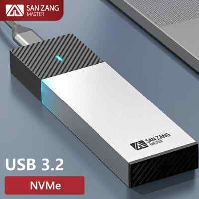 M2 SSD Hard Case NVME PCIe Enclosure M.2 to USB Type C 3.2 GEN 2 M Key Adapter