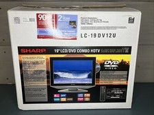 Sharp 19" TV LC-19DV12U LCD HDTV Built In DVD Player w/ Remote Tested Works
