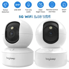 2Pcs 360° 2K Wired Security Cameras WiFi Night Smart Home Camera US