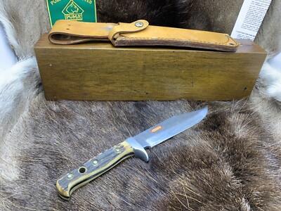 1991 Puma 6376 Big Bowie Knife Stag Handle & Sheath