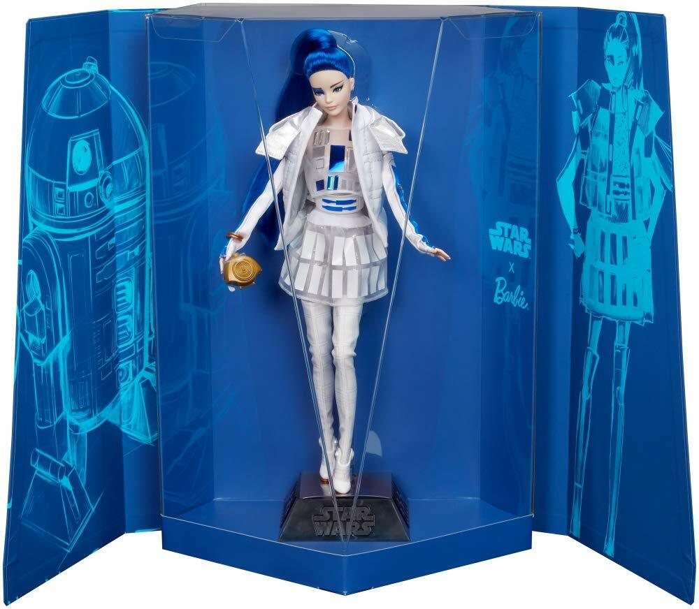 Barbie Star Wars R2-D2 X Barbie Doll with Blau Hair Collector item Brand New Barbie Star Wars R2-D2 X Barbie Doll with Blau Hair Collector item Brand New