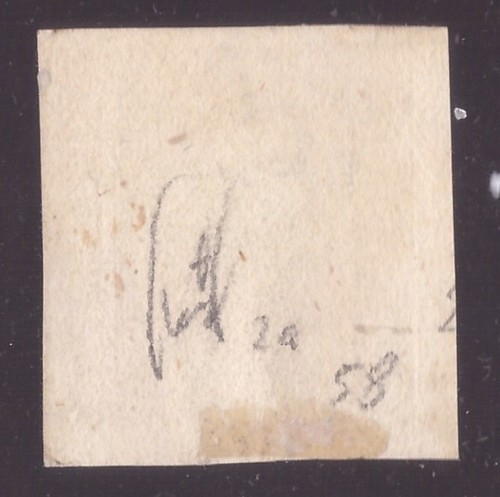 Italia Sicilia, 1/2 grano arancio II tavola carta di Napoli usato -GK12 - Foto 2 di 4