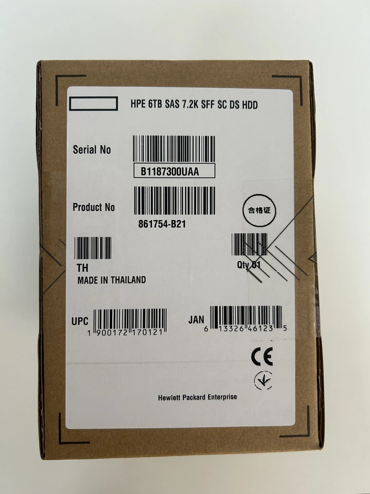 HPE 6TB 861754-B21 862140-001 3.5" SAS 12G 7.2K Gen9 Gen10 HDD Hard Drive NEW - Image 3 of 4