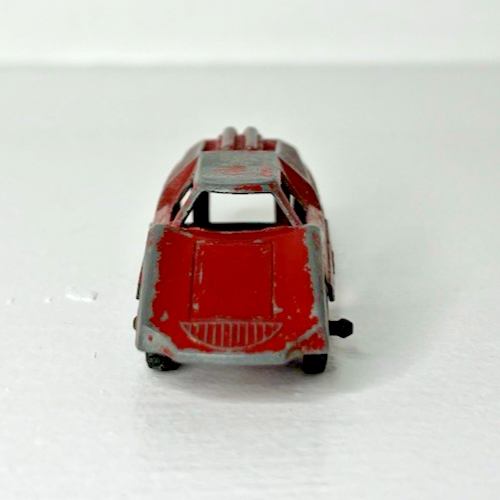 Vintage TootsieToy Metal Cars Red Fiat Abarth Blue Plymouth Lot of 2 Made in USA - Picture 3 of 11