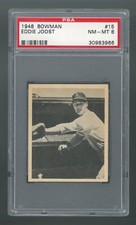 1948 Bowman #15 Eddie Joost PSA 8 NM-MT #30983966