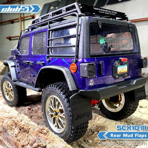 Rear Mud Flaps for SCX10 III Jeep JL Wrangler (B) - Picture 6 of 7