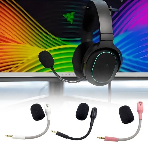 Pluma de micrófono desmontable para juegos para accesorios de auriculares Razer Barracuda X