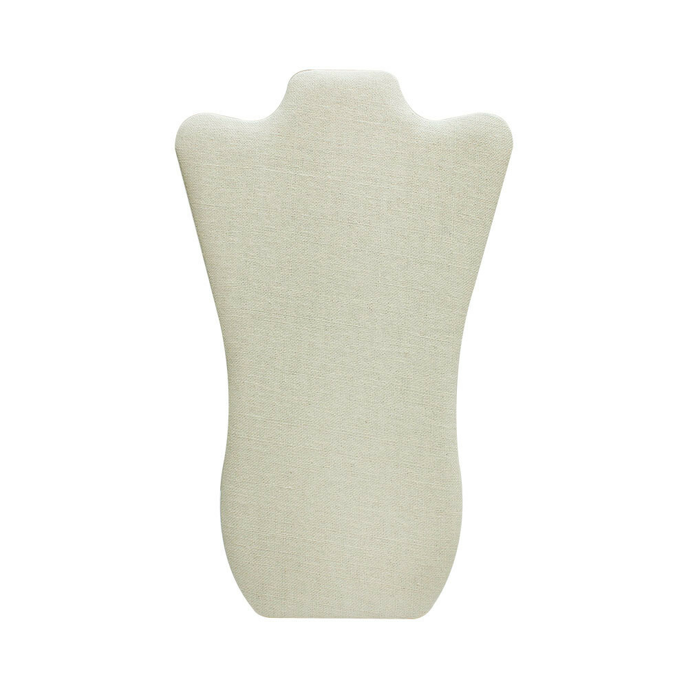 14-1/4" x 9-7/8" Necklaces Easel Pad Soft Linen Beige Jewelry Organizer Displays