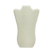 14-1/4" x 9-7/8" Necklaces Easel Pad Soft Linen Beige Jewelry Organizer Displays