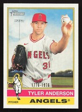 2025 Topps Heritage #459 Tyler Anderson BICENTENNIAL /200 Los Angeles Angels