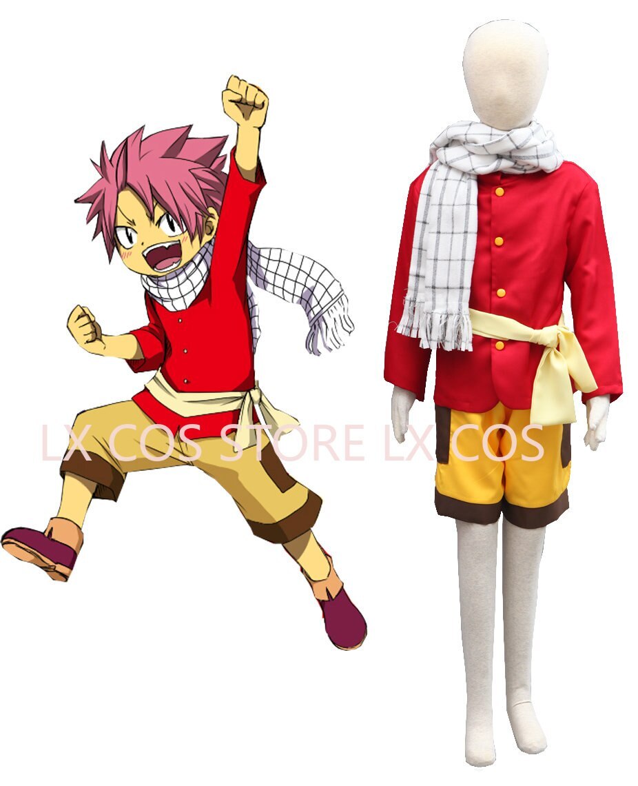 Fairy Tail Dragon Slayers Natsu Dragneel Celestial Spirit Cosplay Costumes