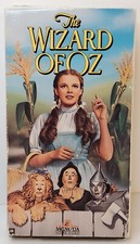 The Wizard of Oz VHS 1939 Judy Garland Ray Bolger 1966 Classic 1991 Sleeve