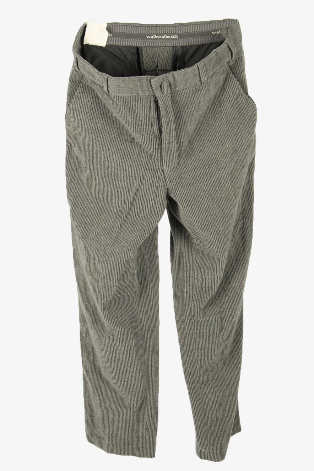 Vintage Corduroy Cord Trousers Relaxed Fit Comford Grey Size W36 L32 - JNS5239