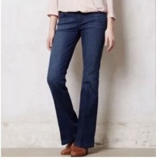 Anthropologie Pilcro Flare Jeans Blue Dark Wash Size 31 Women s