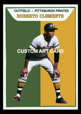 ROBERTO CLEMENTE Pittsburgh Pirates Art Card Blank Back