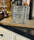Anchor Hocking Vintage Tartan Plaid 6.5” Glasses Bar Tumblers Lot 4 Drinking