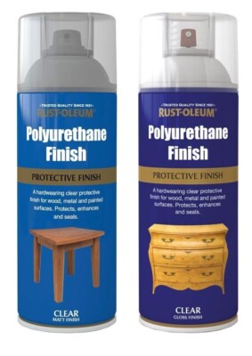 Polyurethan Klarlack Sprühlack matt oder glänzend 400ml für Holz Metall