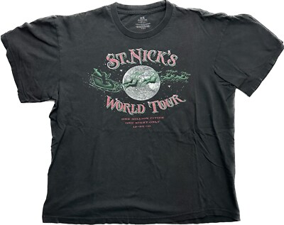 St. Nick s World Tour - One Million Cities - 12/24/10 - Black - XL Xmas Fade