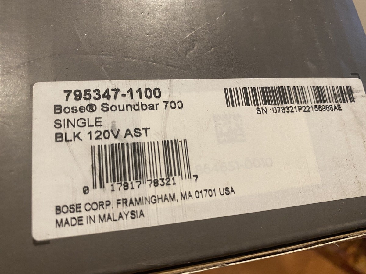 New Bose 700 Smart Soundbar WAmazon Alexa and Google Assistant