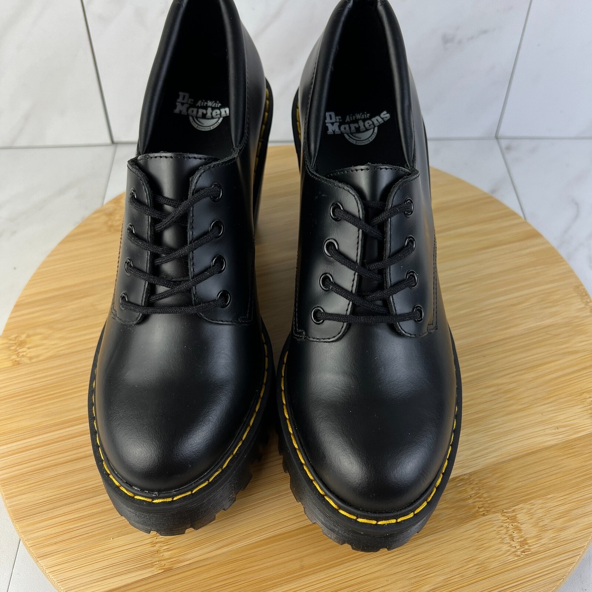 Dr. Doc Martens Salome Womens Size 6 Black Smooth Leather