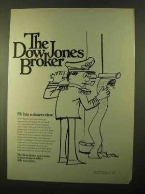 1970 Dow Jones Ad - He Has a Clearer View
