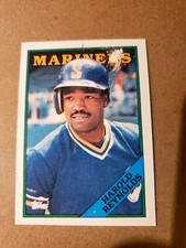 1988 Topps - #485 Harold Reynolds ( Error Card ) (( RARE INK ERROR ) 1/ 1  