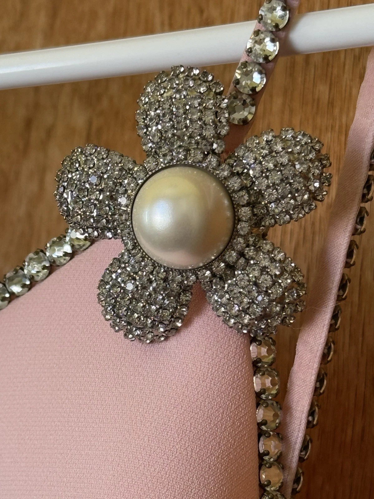 Mini Abito Miu Miu Impreziosito da Cristalli Taglia S IT 38