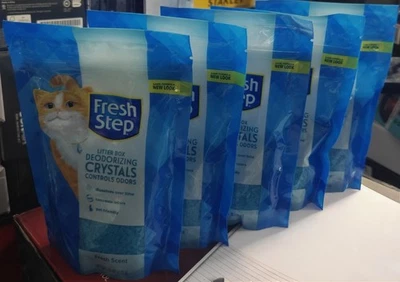 5 PACK Litter Box Deodorizing Crystals Scent Fresh Step 15oz (75 oz Total) Cat - Image 1 of 3