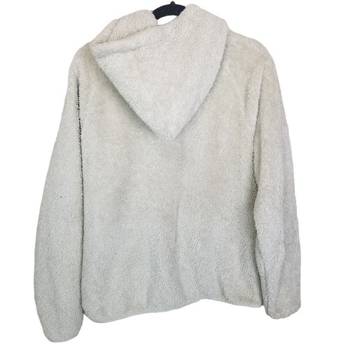 Tna By Aritzia Faux Fur Jacket Women L Beige Teddy Jacket Women Hooded Jacket - Picture 9 of 10