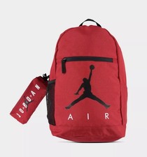 Nike Jordan Jumpman Air Pencil Case Backpack 17L Red/Black School Bag NEW