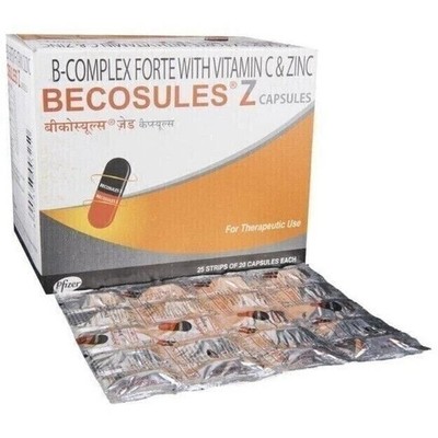 Becosules Multivitamin, Vitamin C & B-Komplex Vitamine - 200 Kapseln + kosten...